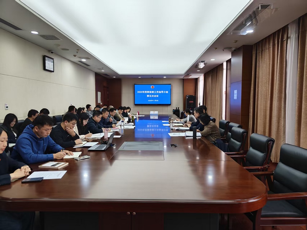 武清区检察院召开2025年刑事检察工作指导小组第五次会议
